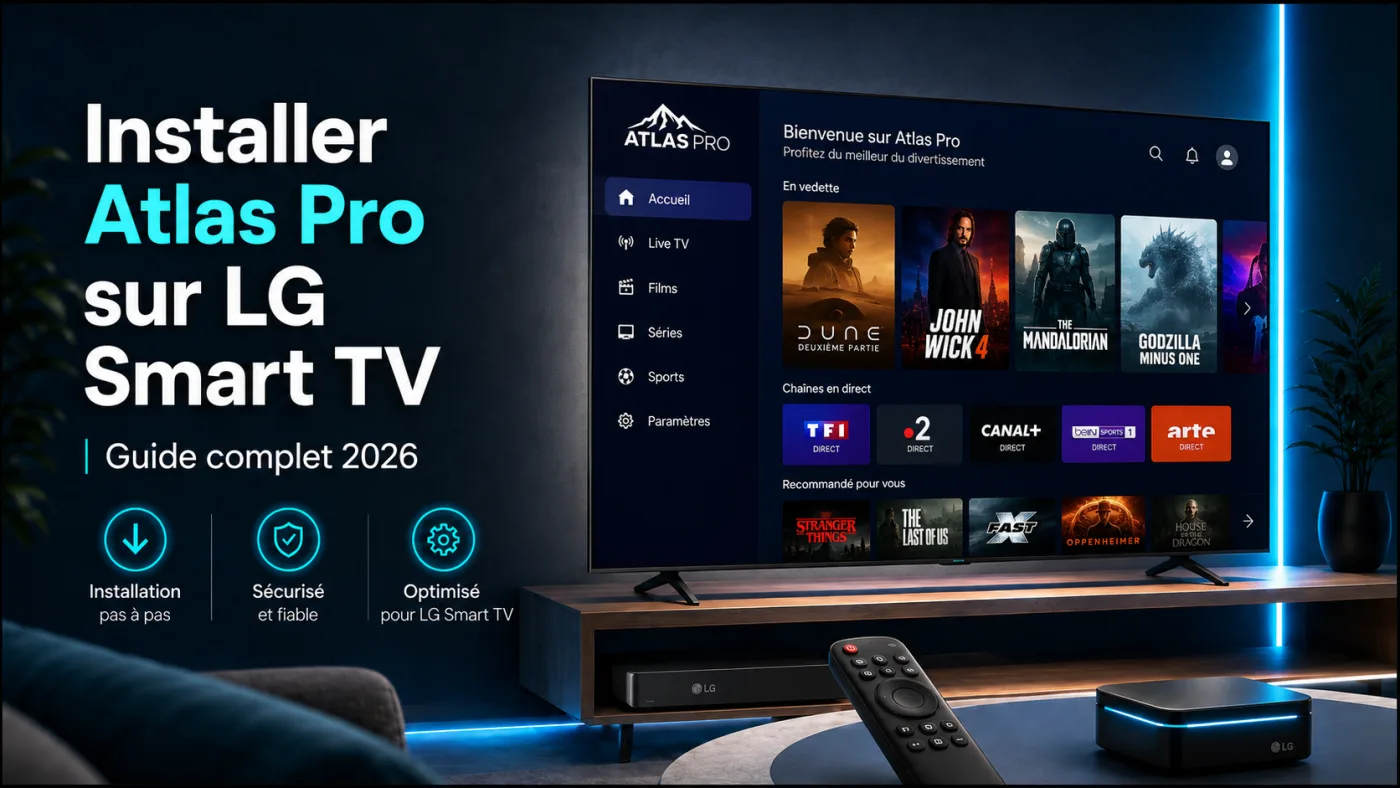 Installer Atlas Pro sur LG Smart TV : Guide complet 2026