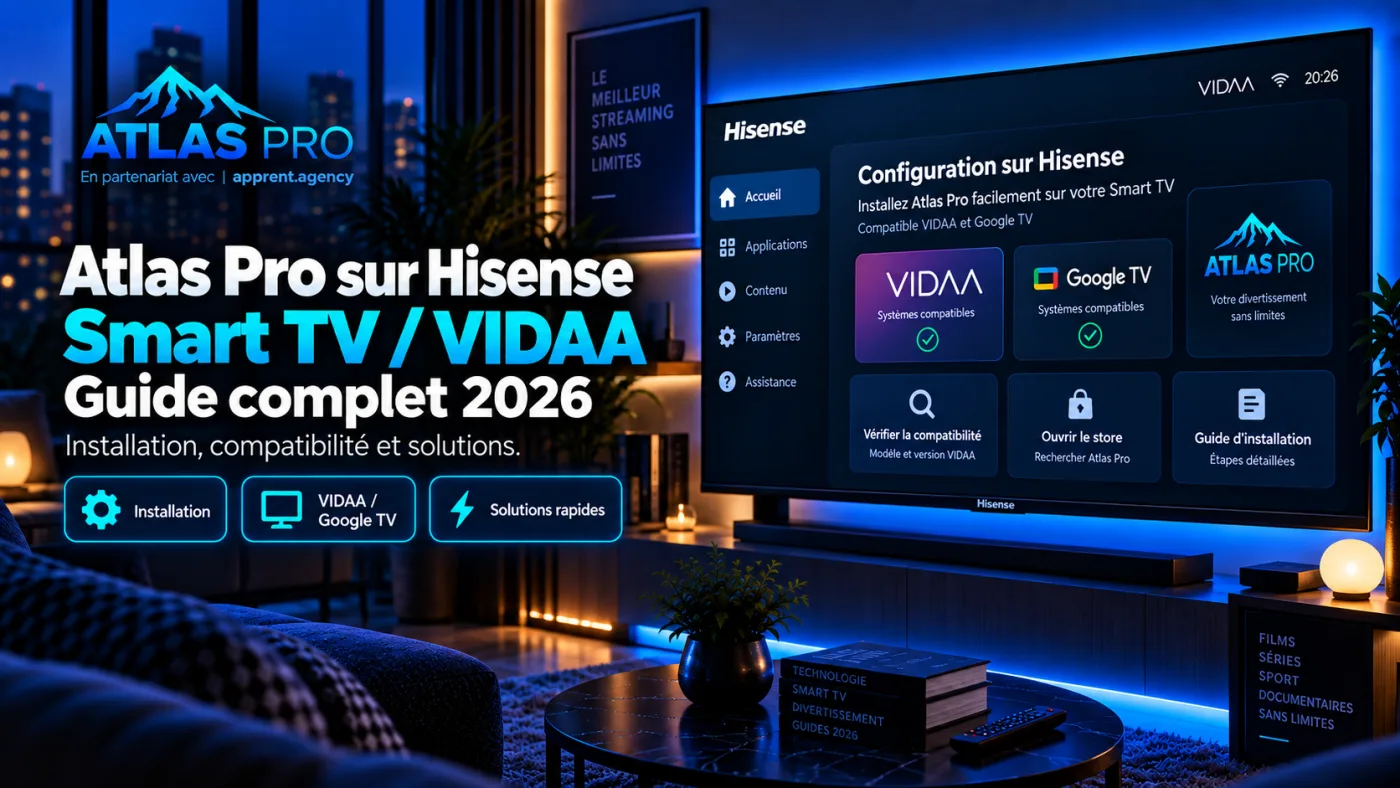 Installer Atlas Pro sur Hisense Smart TV : Guide complet 2026