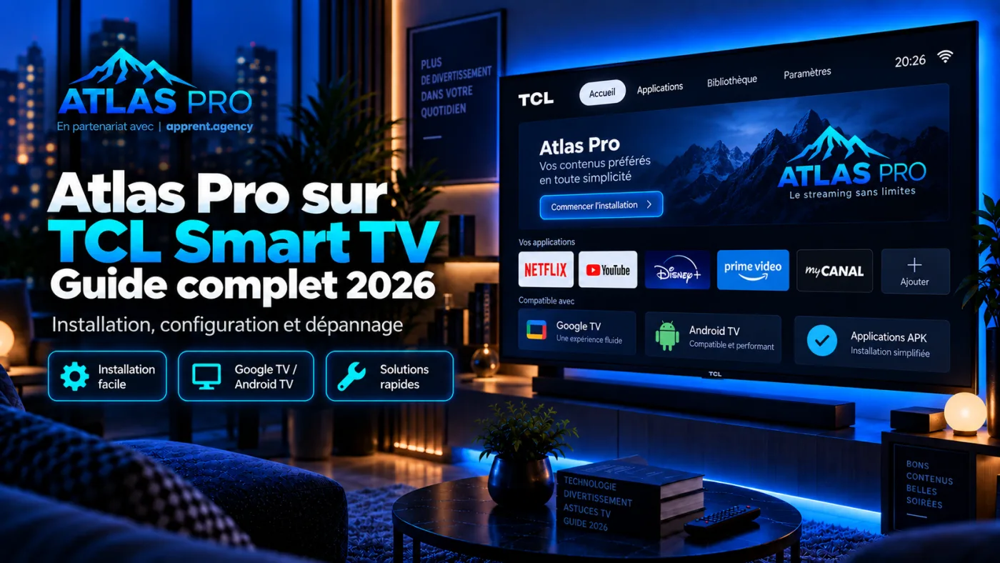 Installer Atlas Pro sur TCL Smart TV : Guide complet 2026