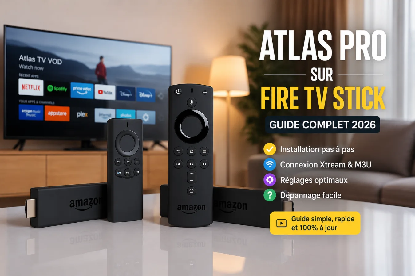 Installer Atlas Pro sur Fire TV Stick : Guide complet 2026