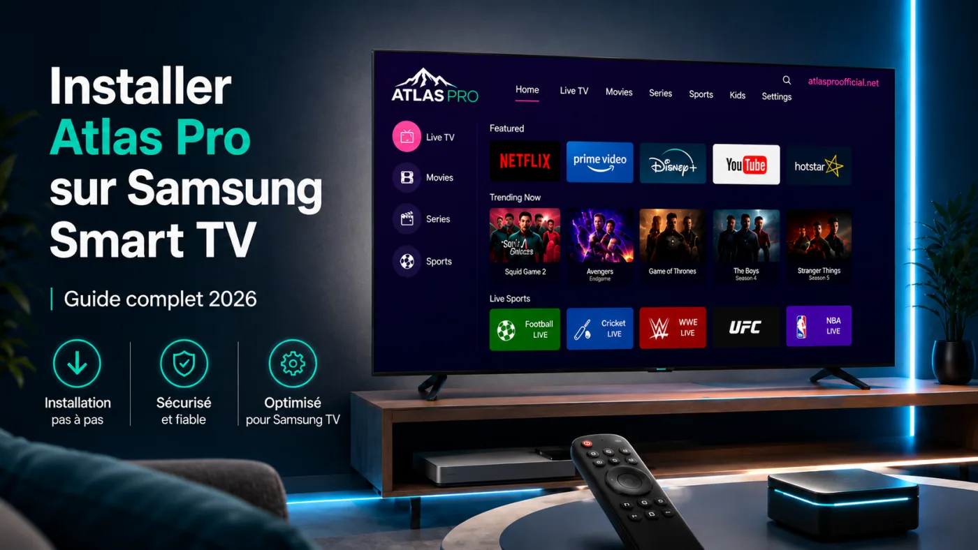 Installer Atlas Pro sur Samsung Smart TV : Guide complet 2026